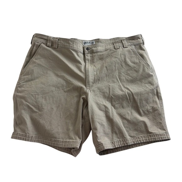 Duluth Trading Co Other - Duluth Trading Shorts Men 46 Duluthflex Fire Hose Relaxed Fit Cargo Tan Khaki 8"